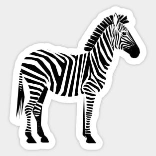 Geo Zebra Sticker